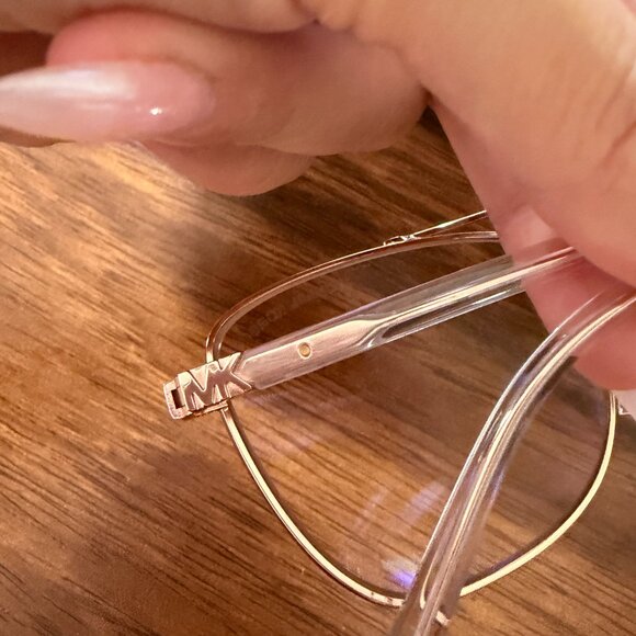 Michael Kors MK 1096 Stratton Blue Light Blocking Aviator Glasses/Rose Gold - Picture 10 of 13